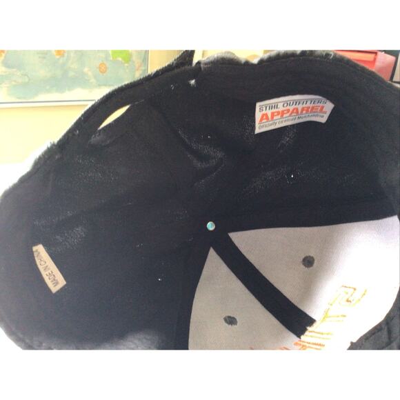 Stihl Timbersports Charcoal and Black Fabric Hat Cap w Orange Details - Picture 4 of 4